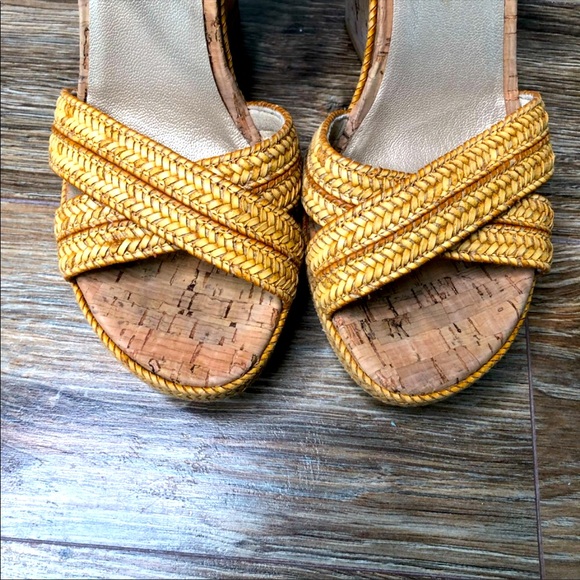 Stuart Weitzman nude neutral wedge Reins 6.5 - Picture 7 of 11